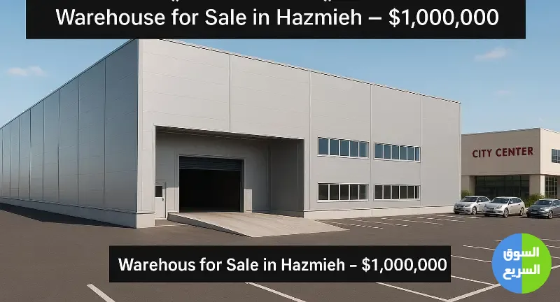 مستودع مرتب للبيع في الحازمية قرب citycenter  ب مليون $