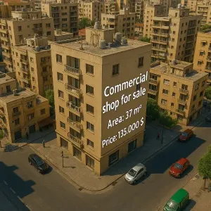 محل 37م² للببع على الطريق الجديدة