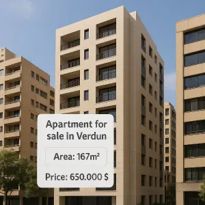 شقة على فردان 167م²  للبيع