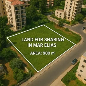 أرض 900م² للمشاركة في مار الياس