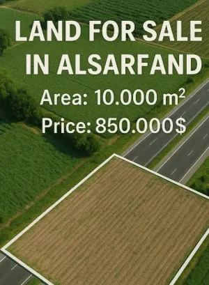 أرض على أوتوستراد الصرفند 10.000 م² للبيع