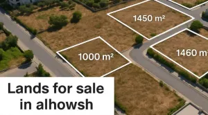 أراضي في منطقة الحوش قضاء صور (حي النادي، وعلى الشارع العام) للبيع