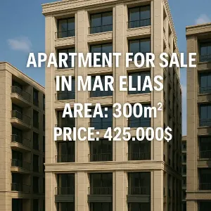شقة مميزة طابق كامل 300م² على مار الياس  للبيع