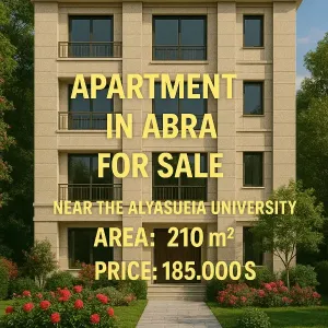 شقة 210م² قرب الجامعة الياسوعية في صيدا مع مطل بحري جزئي للبيع