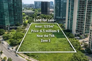 أرض 1235م² على الTVA للبيع