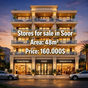 محلات في صور للبيع
