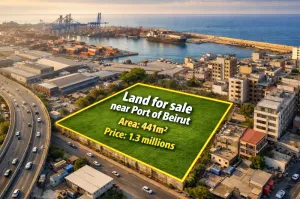 ارض مميزة على المدوّر قريبة من  المرفأ في بيروت بسعر مميز