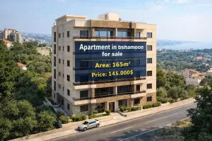 شقة 165م² في بشامون اليهودية مع مطل بحري للبيع ب 145.000$
