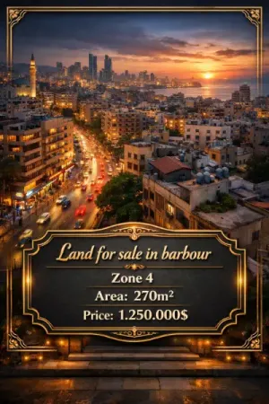 أرض للبيع في البربور بيروت