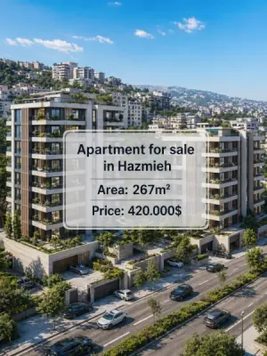 شقة طابق أرض مع حديقة في الحازمية للبيع